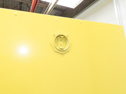 Eagle 1992 Flammable Liquid Safety Cabinet Yellow Dual Door 90 Gallon 43x34x65"