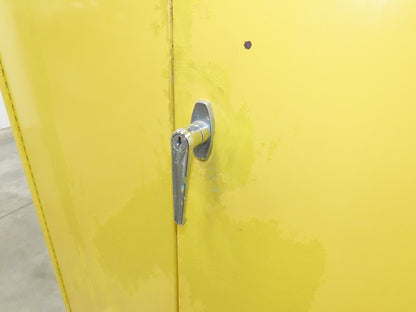 Eagle 1992 Flammable Liquid Safety Cabinet Yellow Dual Door 90 Gallon 43x34x65"
