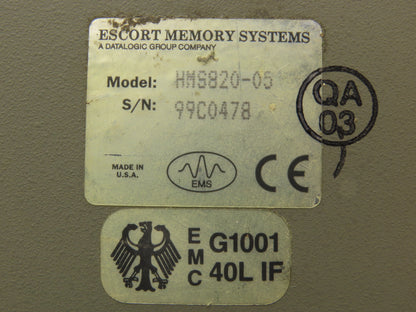 Escort Memory Systems HMS820 MUX32 Passive Reader/Writer Host Interface COM1