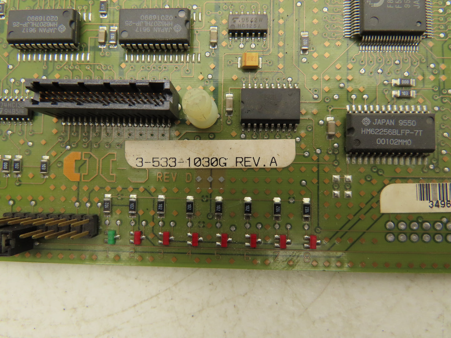 Cincinnati Milacron 3-533-1030G Printed Circuit Board PCB Backplane Rev A