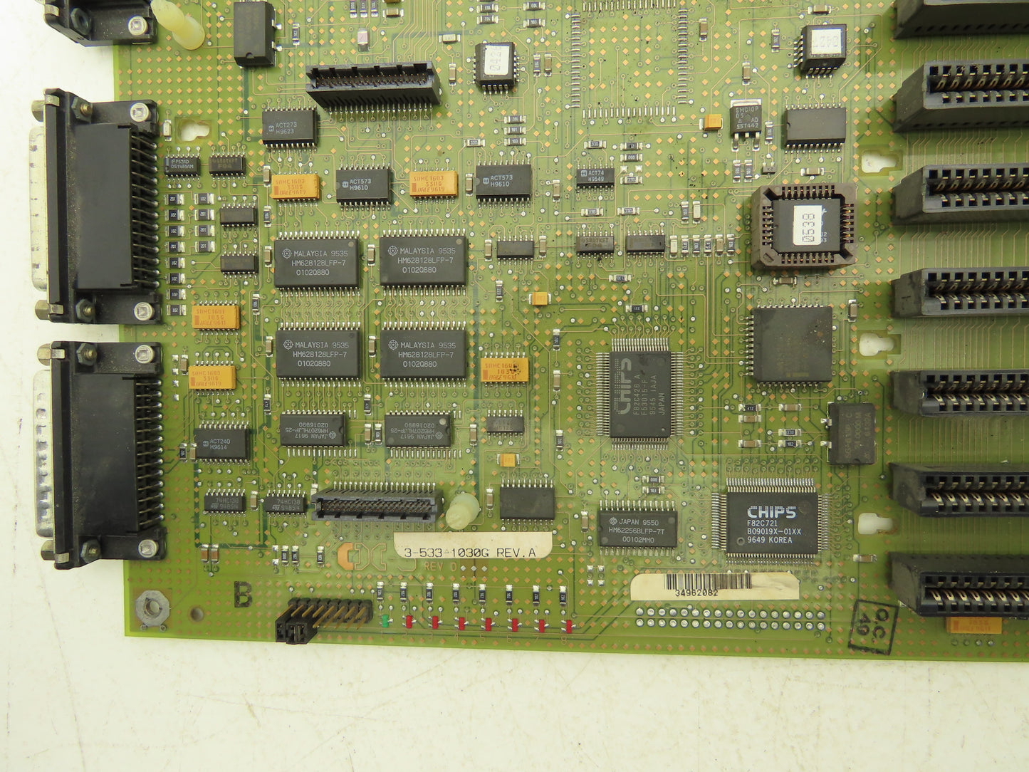 Cincinnati Milacron 3-533-1030G Printed Circuit Board PCB Backplane Rev A
