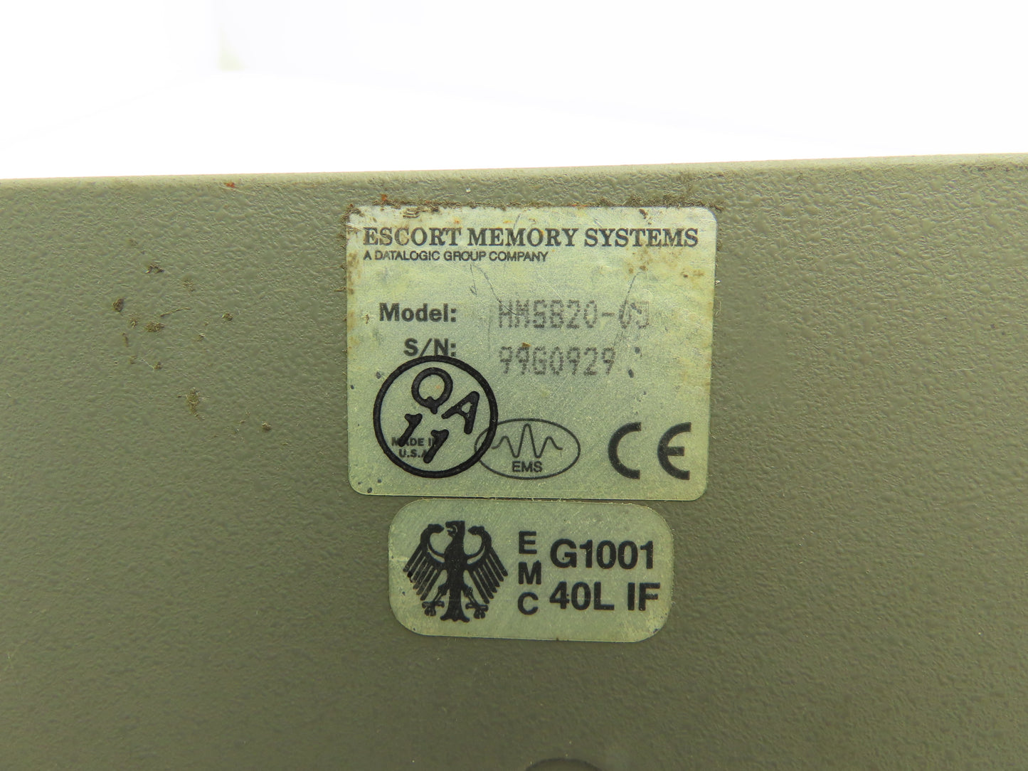 Escort Memory Systems HMS820 MUX32 Passive Reader/Writer Host Interface COM1