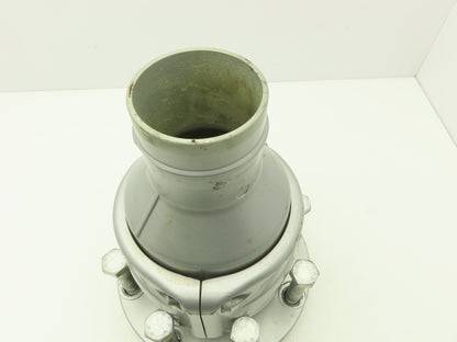 Airpipe 6"x 4" Aluminum Flanged Reducer Pipe Connector Adapter ANSI 150x100mm