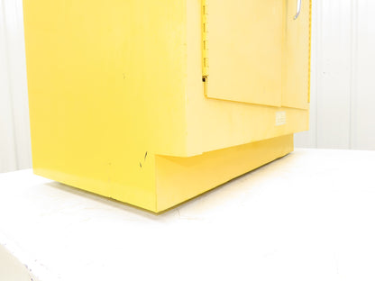 Justrite 25730 Yellow Flammable Safety Cabinet Dual Door 22 Gallon Liquid