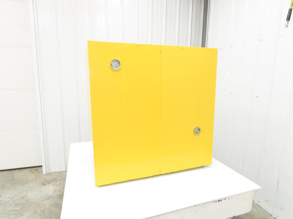 Justrite 25730 Yellow Flammable Safety Cabinet Dual Door 22 Gallon Liquid