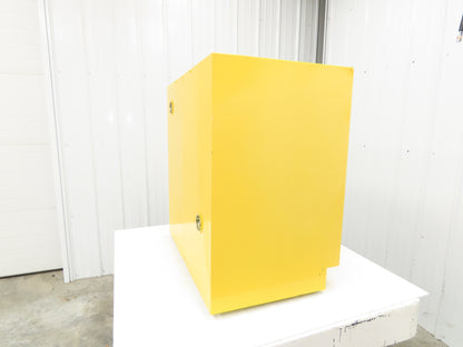 Justrite 25730 Yellow Flammable Safety Cabinet Dual Door 22 Gallon Liquid