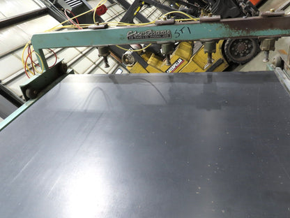 RM Evans Ezy Frame 4'x 12' Face Frame Assembly Pneumatic Clamp Table 45°