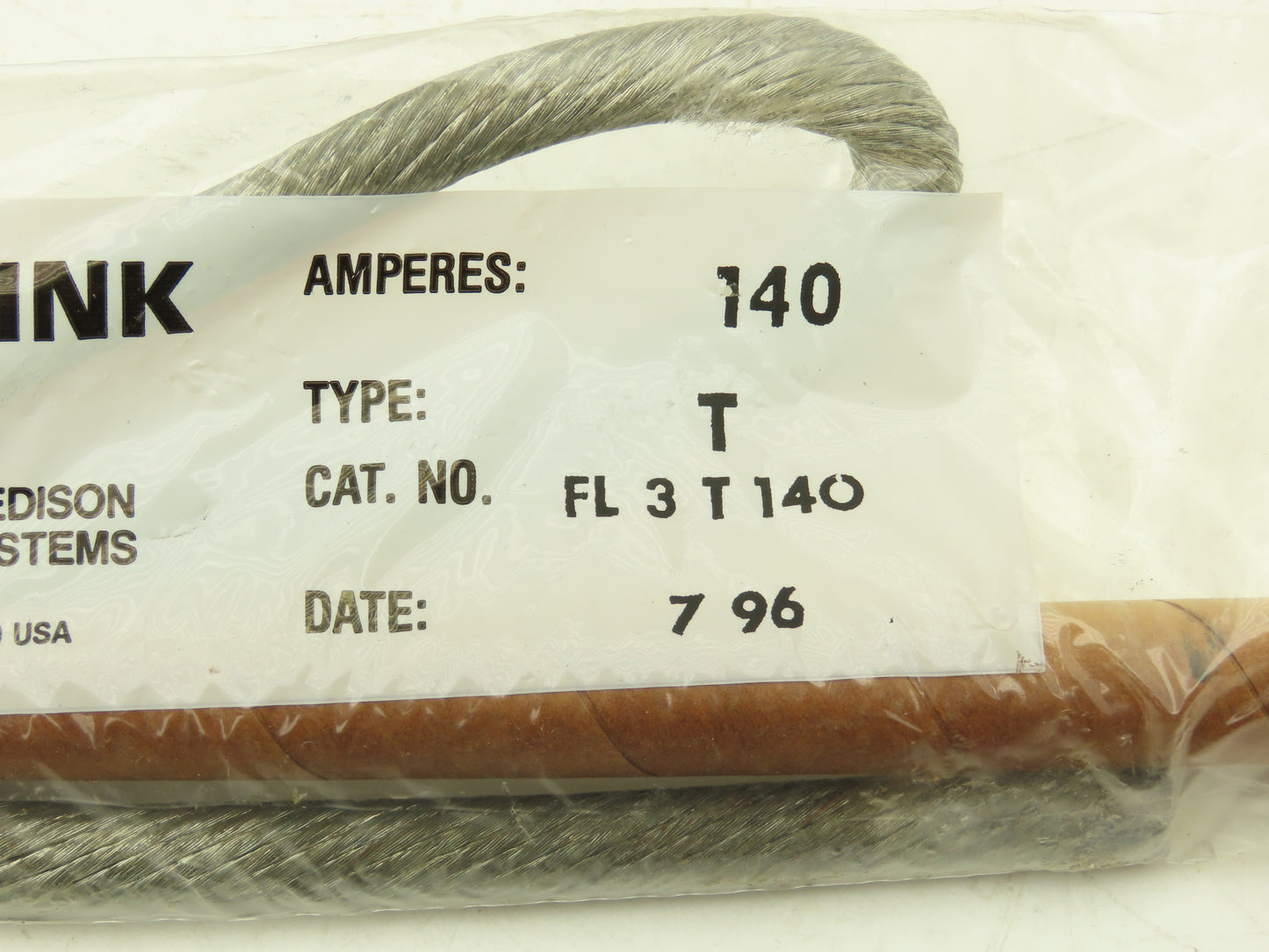 Cooper FL3T140 Universal Fuse Link Button Head 140 Amperes Slow Acting  Lot of 5