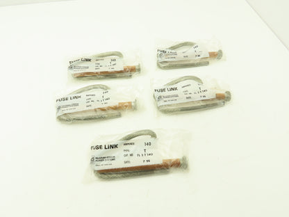 Cooper FL3T140 Universal Fuse Link Button Head 140 Amperes Slow Acting  Lot of 5