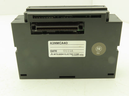 Mitsubishi A3NMCA-40 Melsec CPU Module Programmable Controller 2 Channel