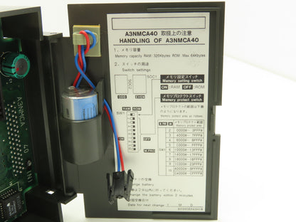 Mitsubishi A3NMCA-40 Melsec CPU Module Programmable Controller 2 Channel