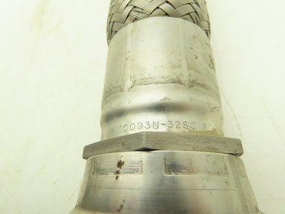 Parker 18" Braided Stainless Steel Flex Hose 2" NPT to 2" Female 37 Degree