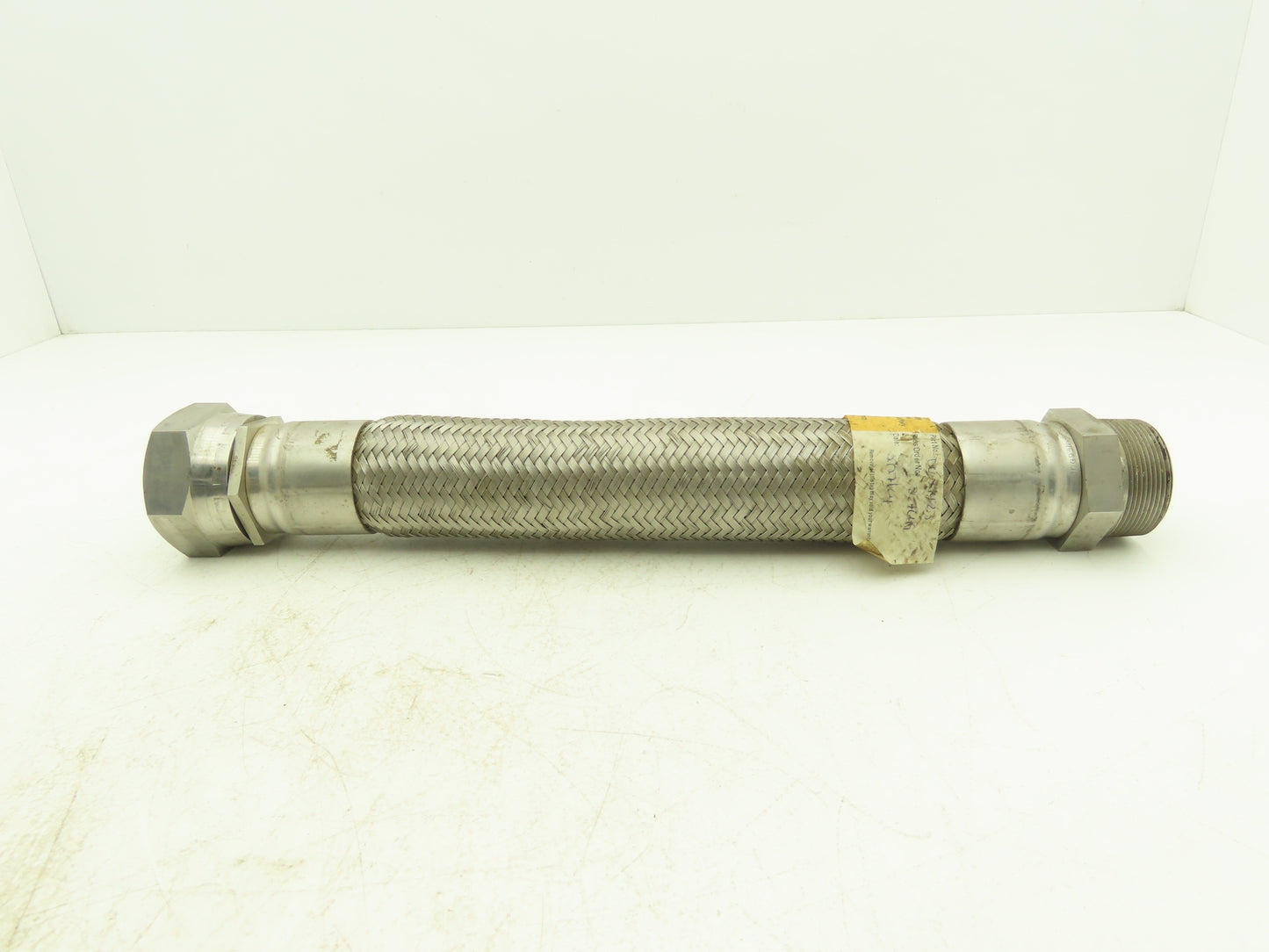 Parker 18" Braided Stainless Steel Flex Hose 2" NPT to 2" Female 37 Degree