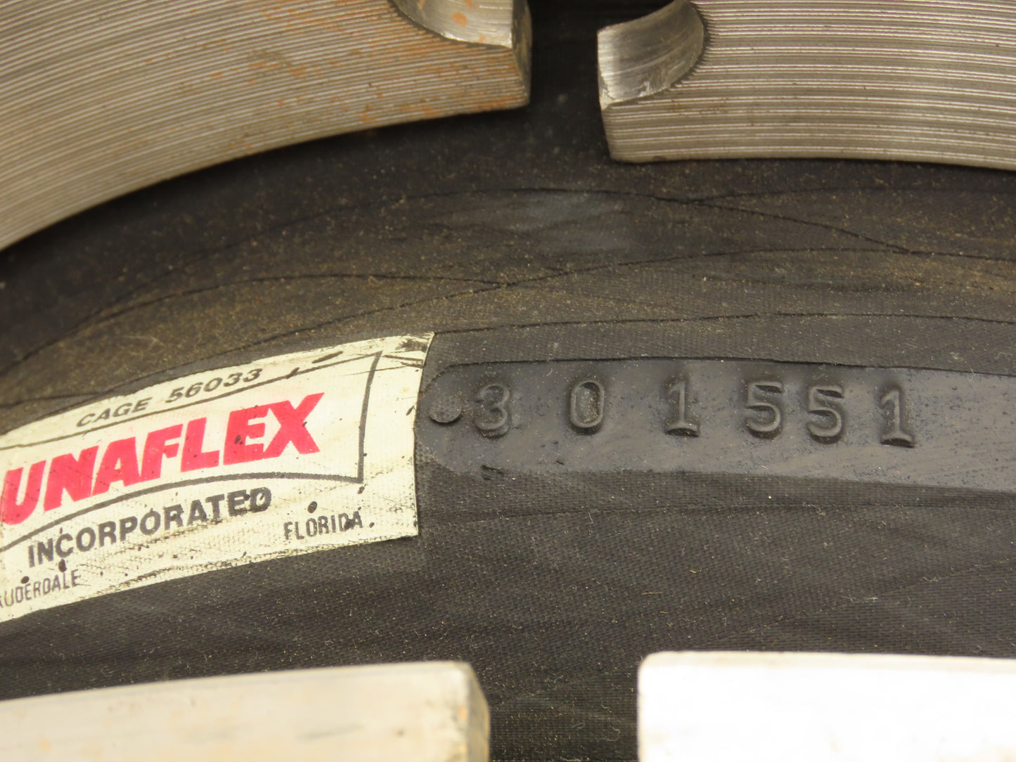 Unaflex Style 1000  8" Rubber Expansion Joint Split Flange 6"L