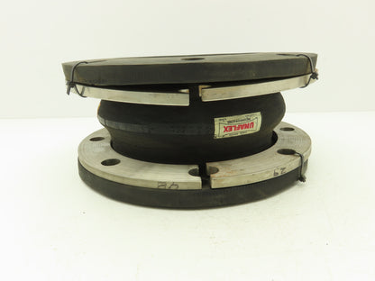 Unaflex Style 1000  8" Rubber Expansion Joint Split Flange 6"L