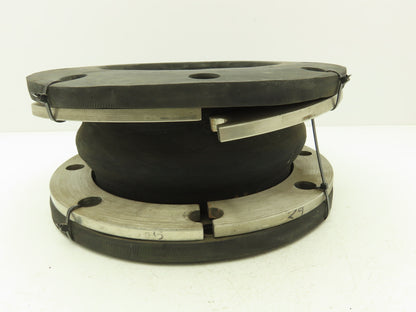 Unaflex Style 1000  8" Rubber Expansion Joint Split Flange 6"L