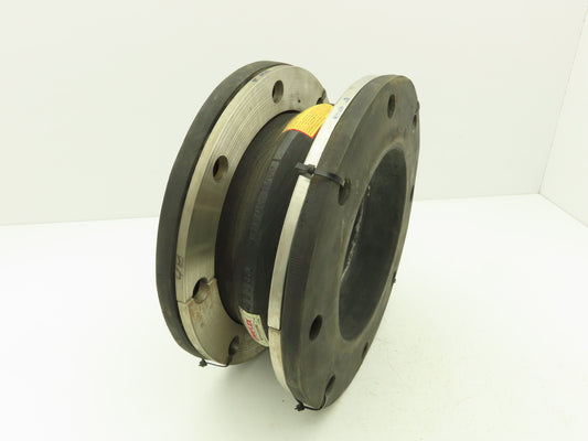 Unaflex Style 1000  8" Rubber Expansion Joint Split Flange 6"L