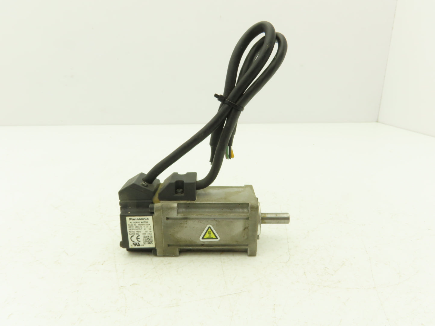 Panasonic MSMD012G1A Servo Motor 3Ph 73V 1.1A .1KW 3000RPM 200Hz 8mm Shaft