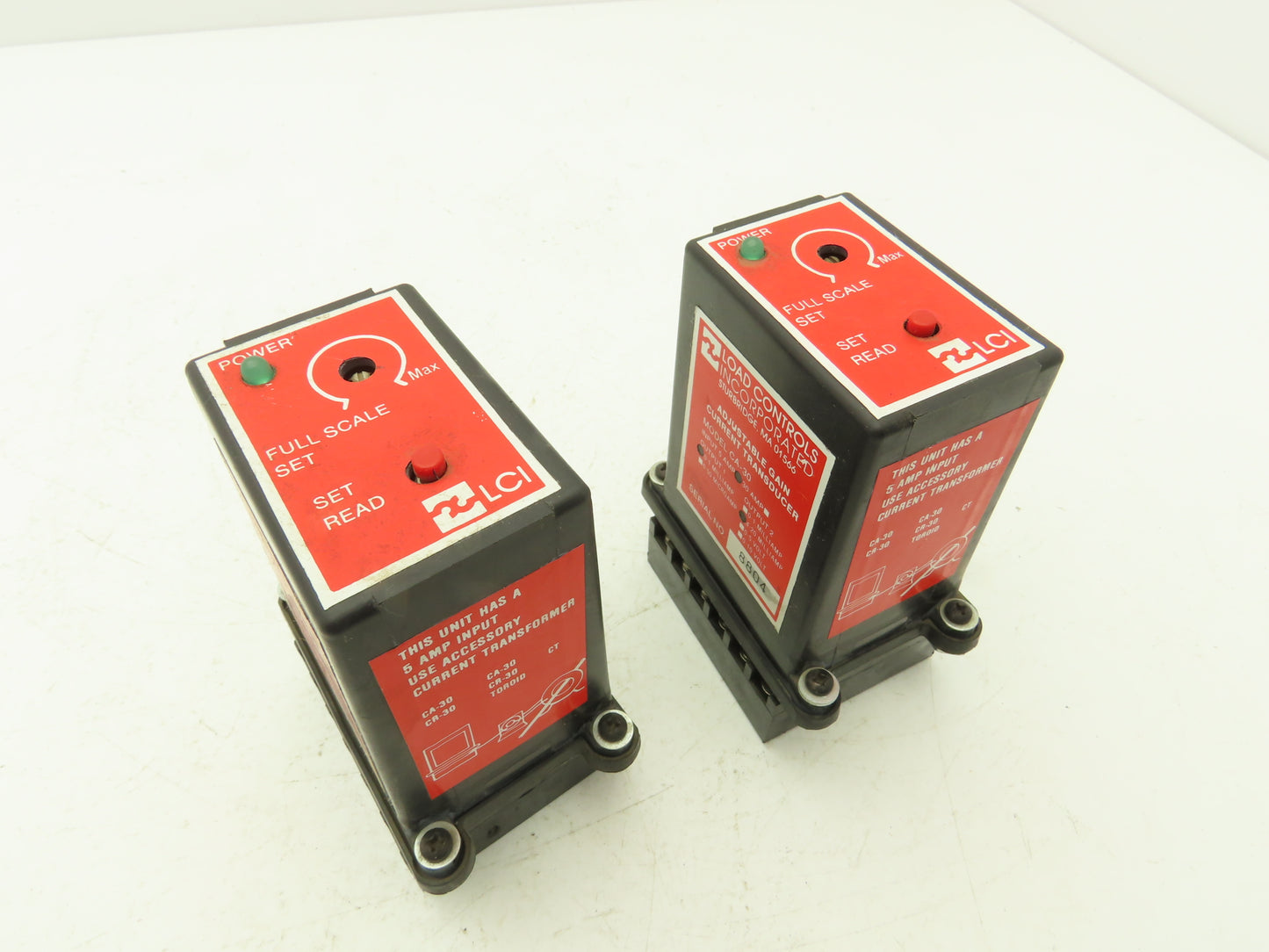 Load Controls CA-30 Adjustable Gain Current Transducer 5 Amp Lot of 2