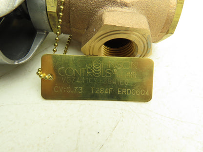 Johnson Controls VG7441CS+3801E0 Threaded 1/2"NPT Globe Valve Pneumatic Actuator