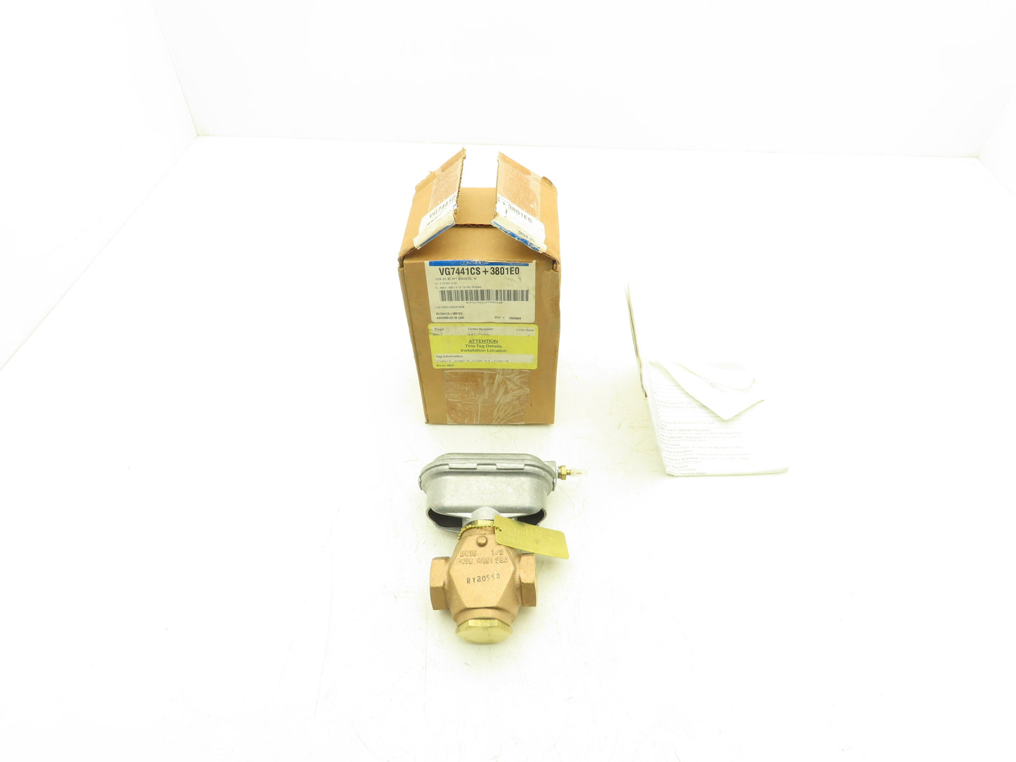 Johnson Controls VG7441CS+3801E0 Threaded 1/2"NPT Globe Valve Pneumatic Actuator