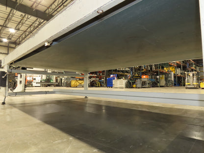 72" Wide x 12' 4" Heavy Duty Belt Conveyor Slider Bed 480V End Drive 45 FPM