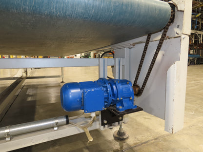 72" Wide x 12' 4" Heavy Duty Belt Conveyor Slider Bed 480V End Drive 45 FPM