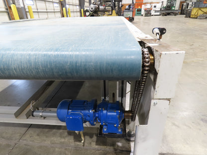 72" Wide x 12' 4" Heavy Duty Belt Conveyor Slider Bed 480V End Drive 45 FPM