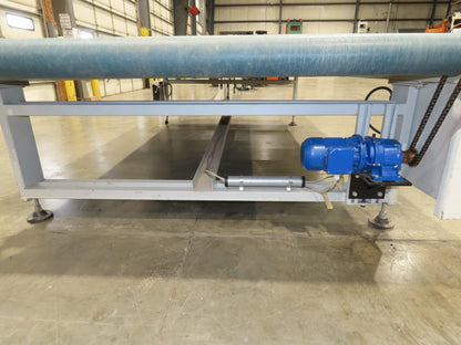 72" Wide x 12' 4" Heavy Duty Belt Conveyor Slider Bed 480V End Drive 45 FPM