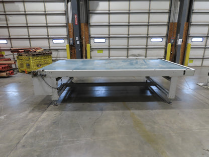 72" Wide x 12' 4" Heavy Duty Belt Conveyor Slider Bed 480V End Drive 45 FPM