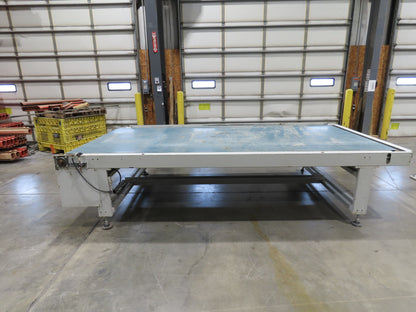72" Wide x 12' 4" Heavy Duty Belt Conveyor Slider Bed 480V End Drive 45 FPM
