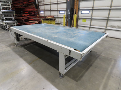 72" Wide x 12' 4" Heavy Duty Belt Conveyor Slider Bed 480V End Drive 45 FPM