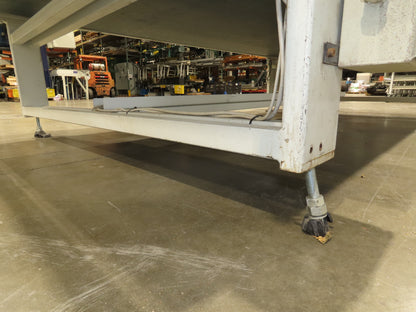 72" Wide x 12' 4" Heavy Duty Belt Conveyor Slider Bed 480V End Drive 45 FPM