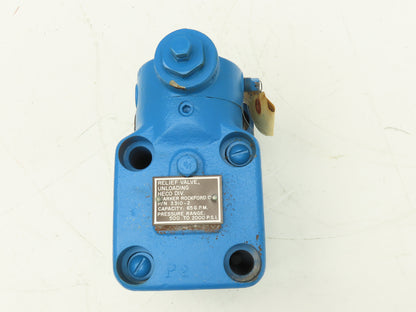 Barker Rockford 3310-2 Heco Unloading Relief Valve 65GPM Capacity 500-2000PSI
