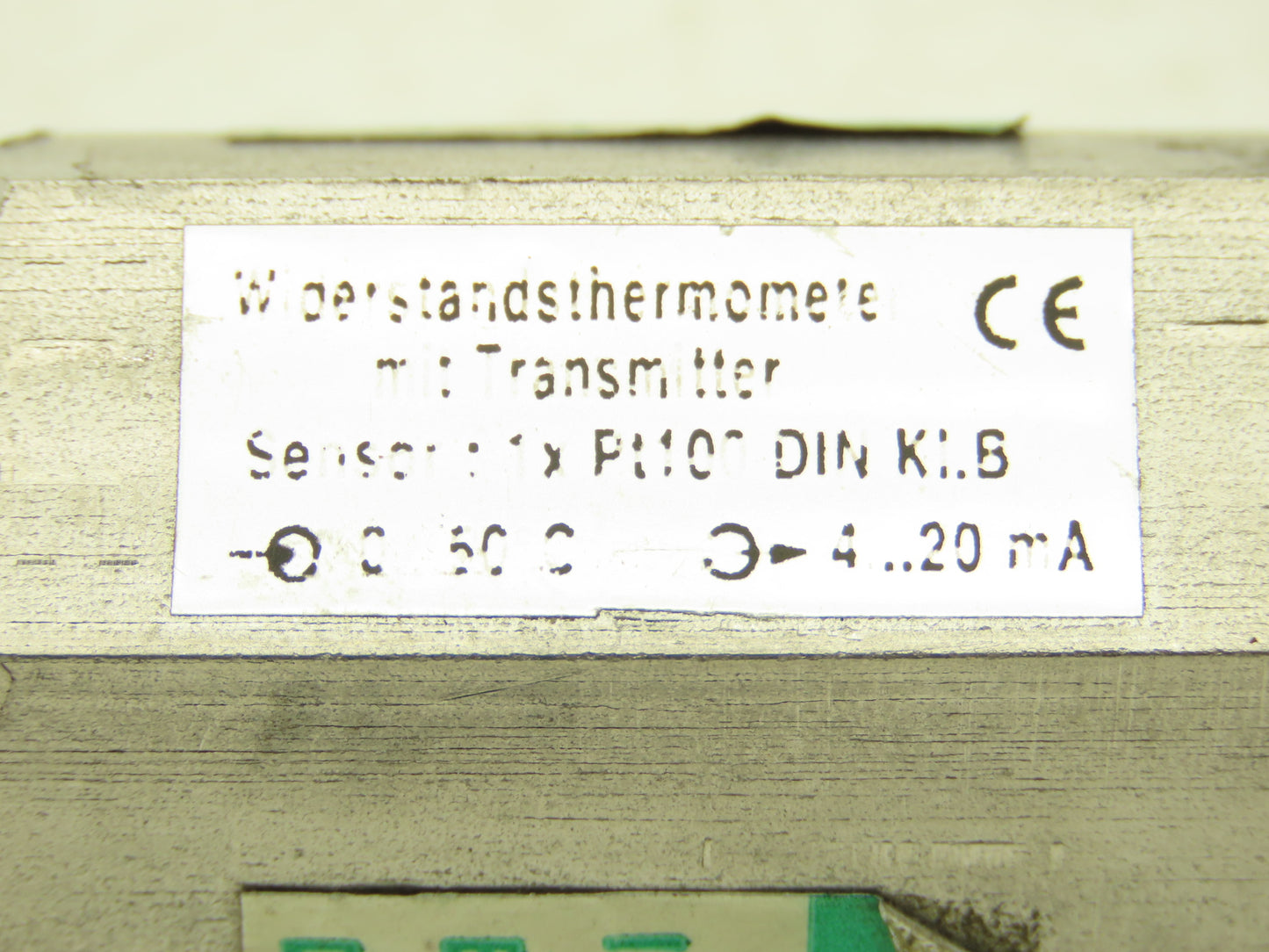 Widerstands Thermometer w Transmitter3-1/4" Probe 4 Pin Connector 0..50C 4..20mA