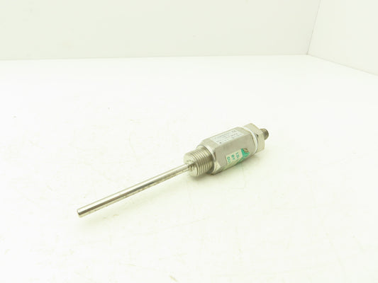 Widerstands Thermometer w Transmitter3-1/4" Probe 4 Pin Connector 0..50C 4..20mA