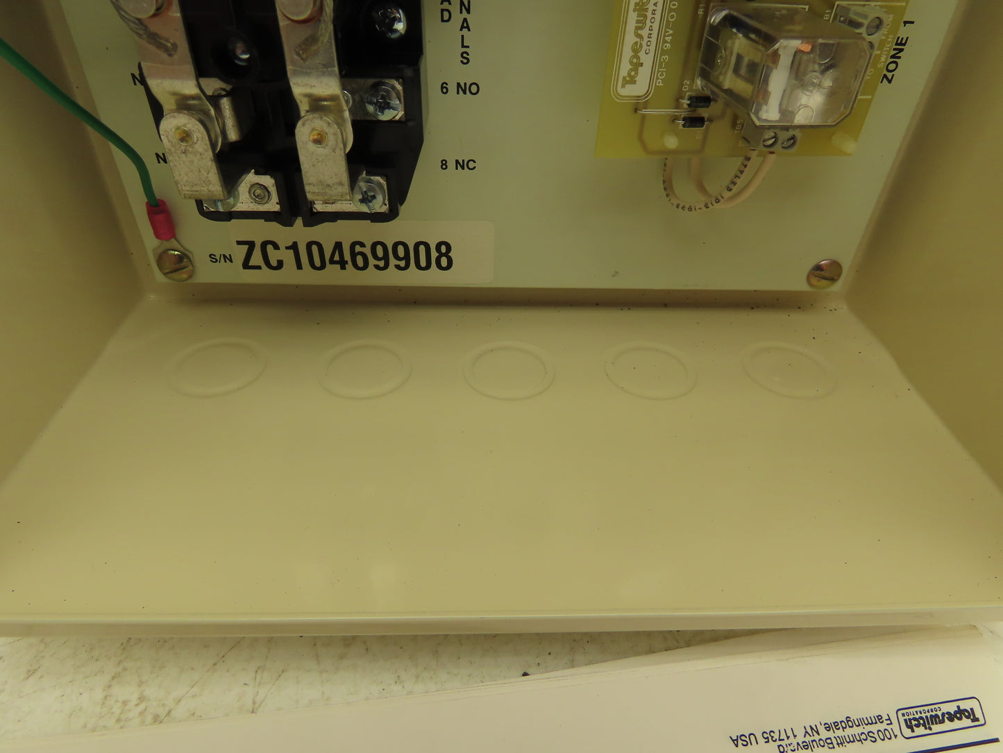 Tapeswitch Corporation ZC-1 Zone Monitoring Controller 120/24VAC 50/60Hz NEMA 12