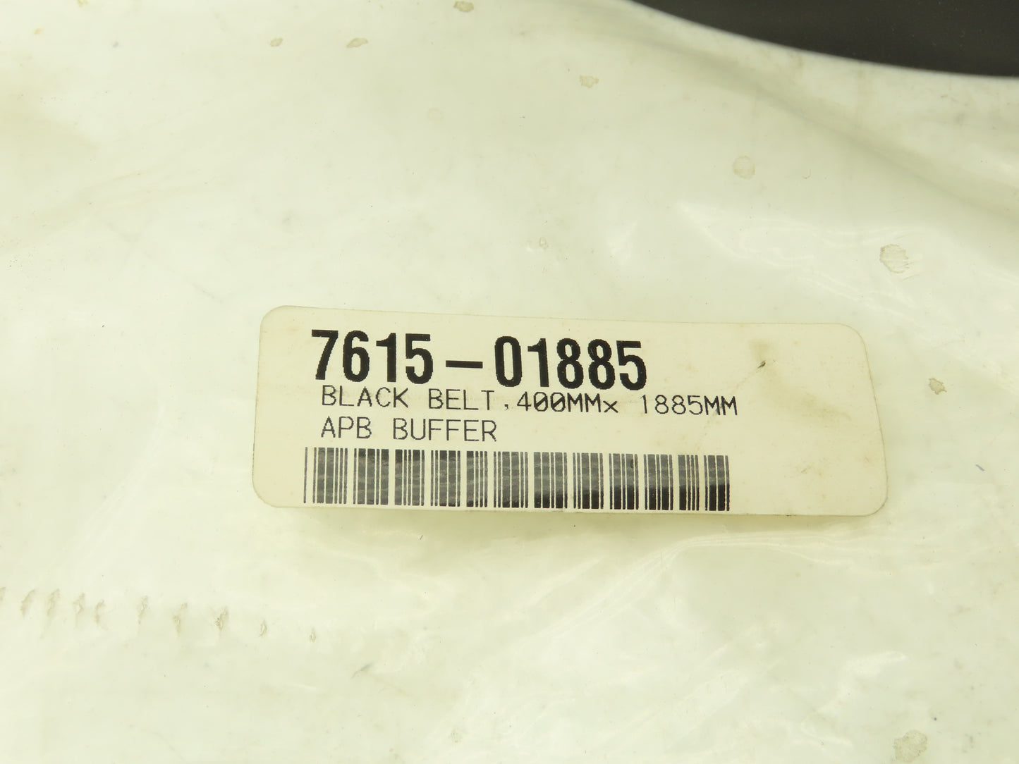 Ammeraal Beltech 7615-01885 Conveyor Belt Black PVC 400mm x 1855mm 2-Ply Endless