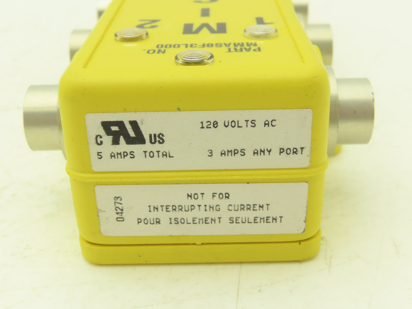 Cooper Crouse Hinds MMAS8F3L000 Micro Plex 8 Port Distribution System Base Unit