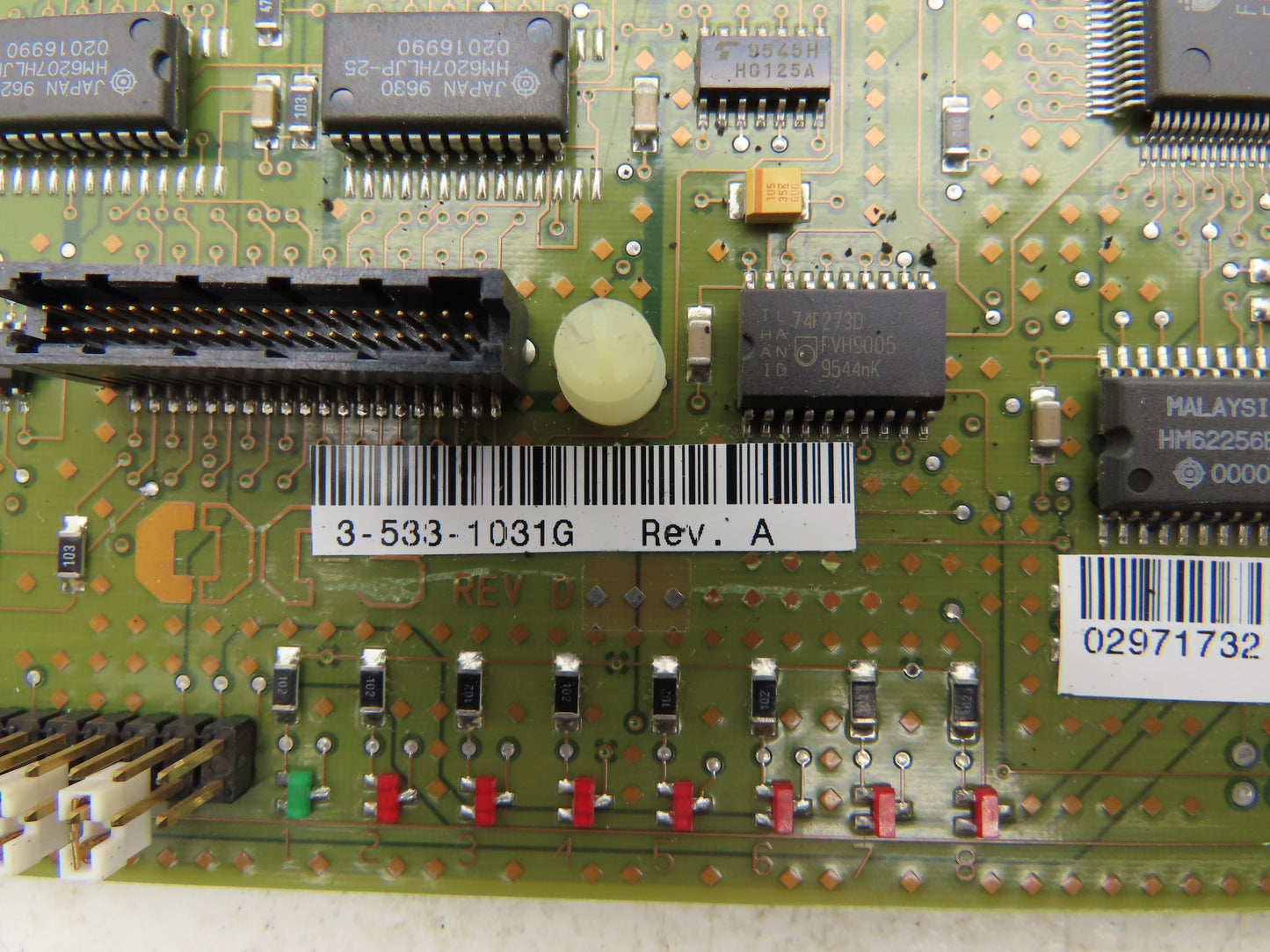 Cincinnati Milacron 3-533-1031G Printed Circuit Board PCB Backplane Rev A