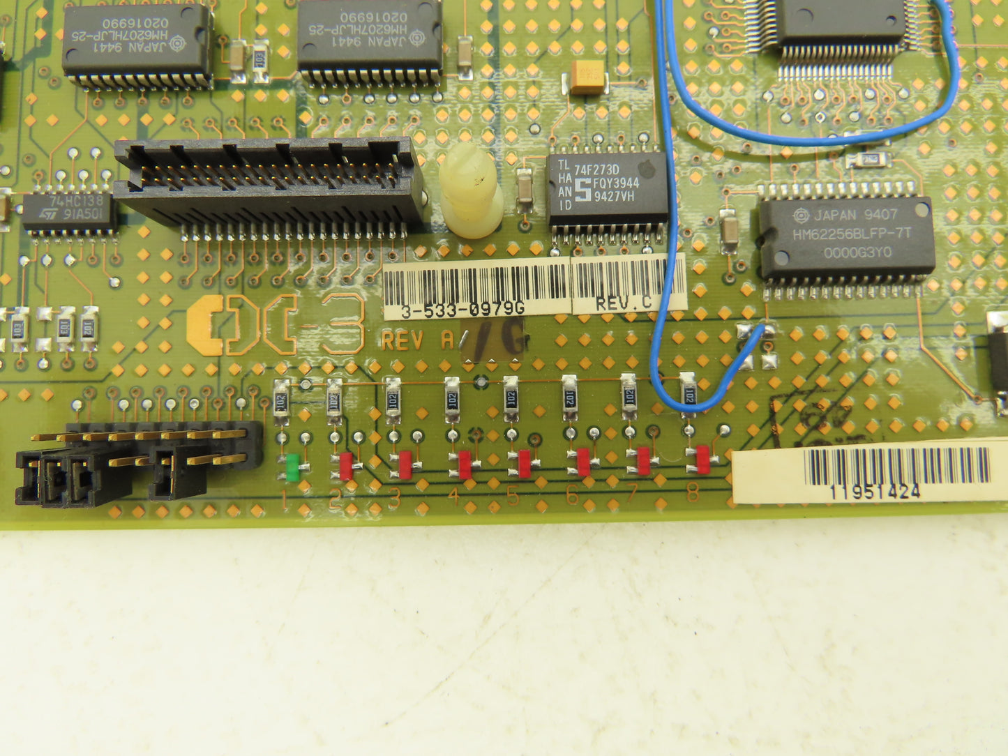 Cincinnati Milacron 3-533-0979G Printed Circuit Board PCB Backplane Rev C