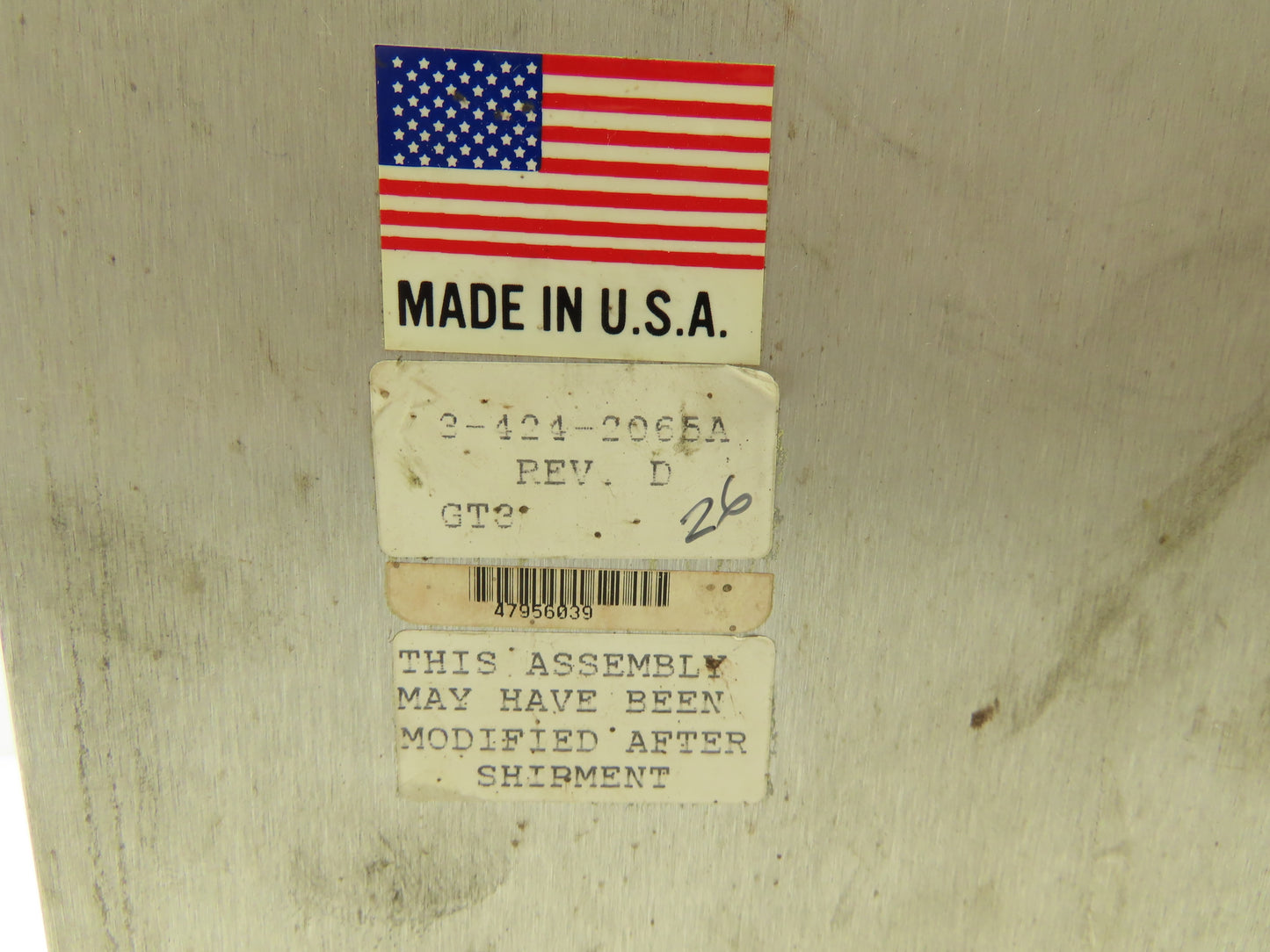 Cincinnati Milacron 3-424-2065A Camac VST Controller Control Panel Rev D *Read