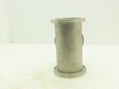 Pfeiffer Nor-Cal 3TISO100OF 4" Vacuum Tube ISO-K Flanged Pipe Tee 304 Stainless