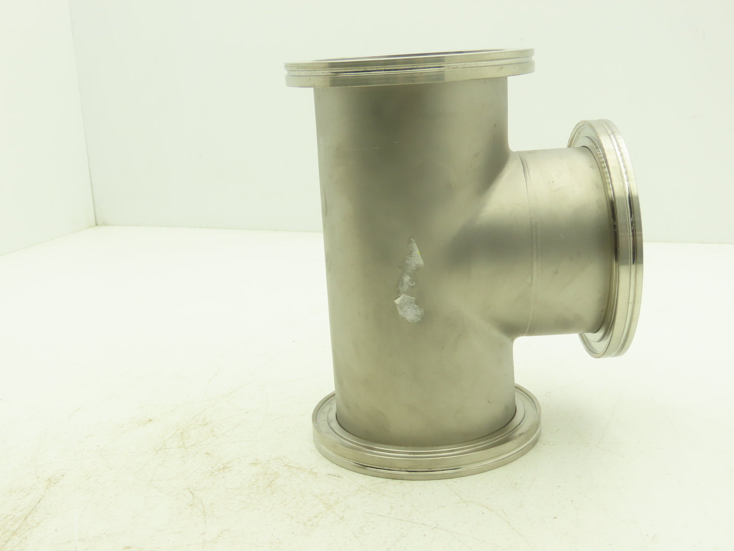 Pfeiffer Nor-Cal 3TISO100OF 4" Vacuum Tube ISO-K Flanged Pipe Tee 304 Stainless