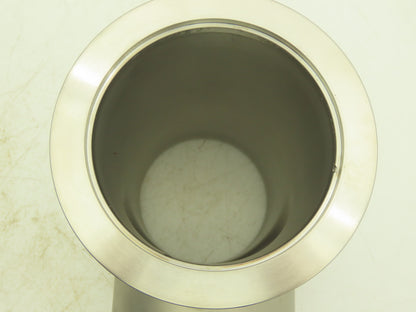 Pfeiffer Nor-Cal 3TISO100OF 4" Vacuum Tube ISO-K Flanged Pipe Tee 304 Stainless