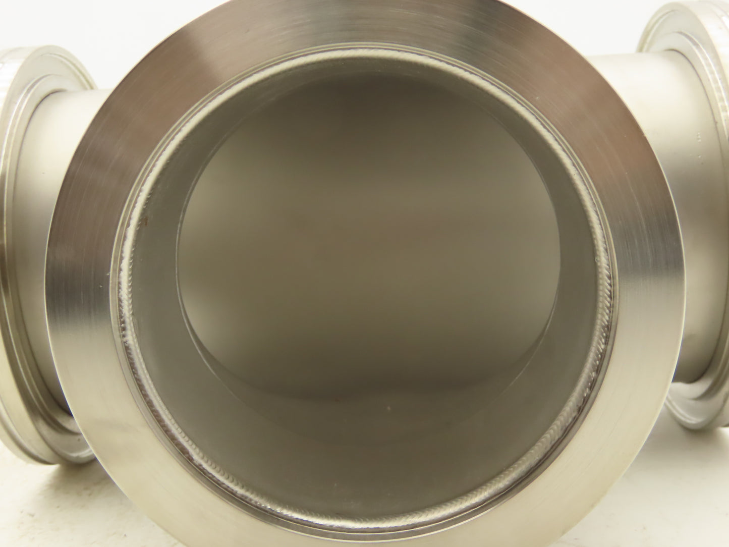 Pfeiffer Nor-Cal 3TISO100OF 4" Vacuum Tube ISO-K Flanged Pipe Tee 304 Stainless
