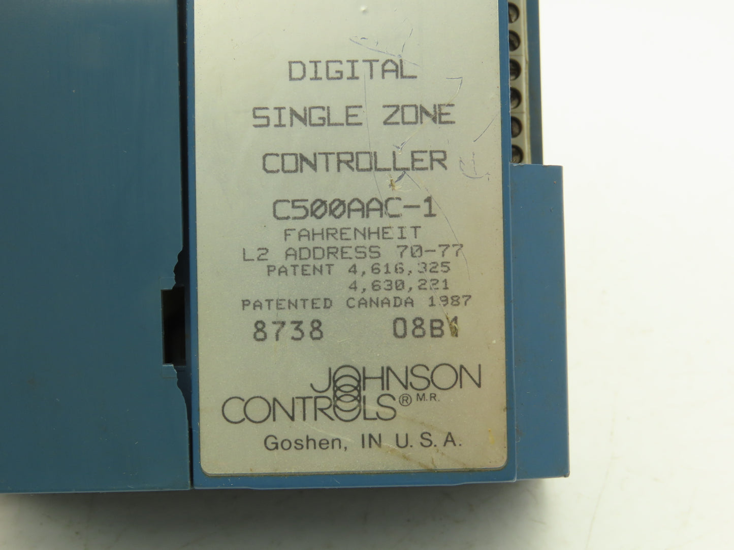Johnson Controls C500AAC-1 Temperature Controller Single Zone Air Handling AHU