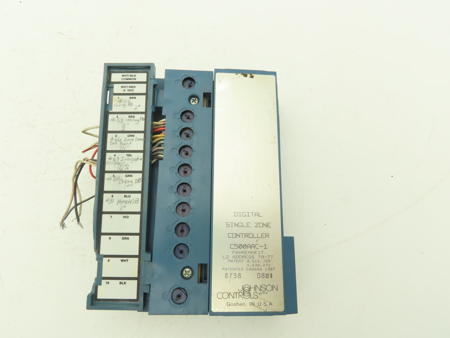 Johnson Controls C500AAC-1 Temperature Controller Single Zone Air Handling AHU