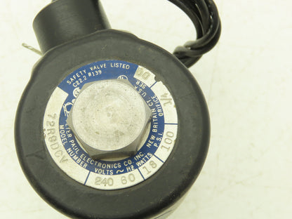 Peter Paul Electronics 72R9DCV Solenoid Valve 240V 60Hz 18 W 100PSI 1/4" Ser DQ