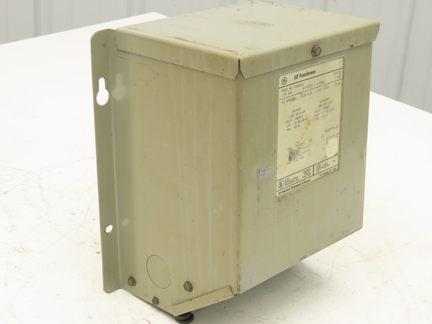 GE General Electric 9T51B0011 Transformer 1.5kva HV 240/480V LV 120/240V 1PH